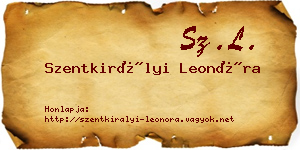 Szentkirályi Leonóra névjegykártya